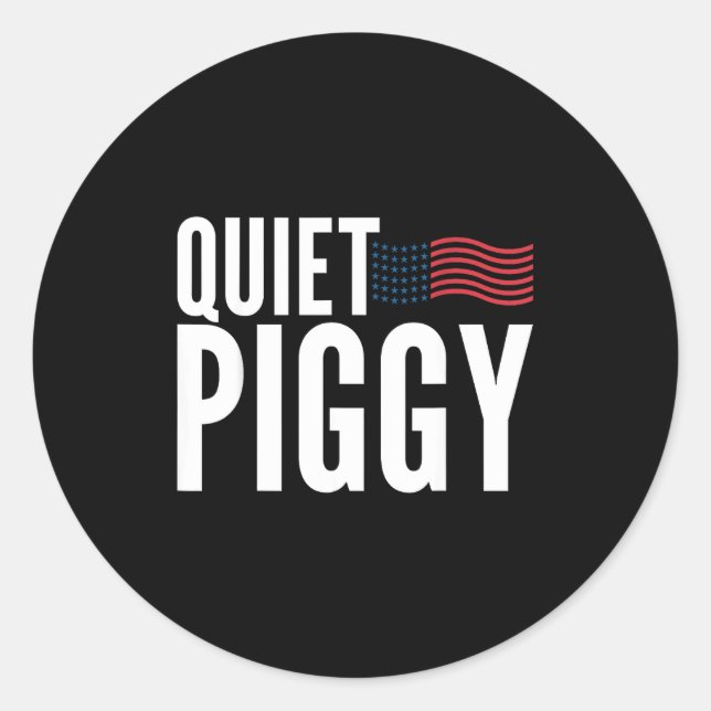 Quiet Ggy Funny Quiet Ggy  Runder Aufkleber (Vorderseite)