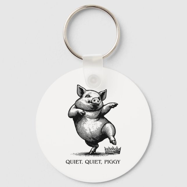 Quiet Ggy Meme Feminist Subtle Humor Protest Resis Schlüsselanhänger (Vorderseite)