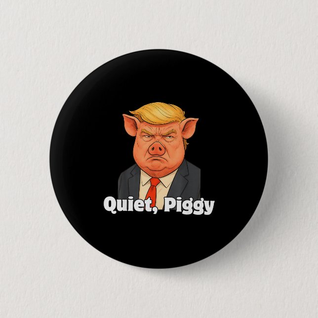 Quiet Ggy Snarky Litical G Joke Design  Button (Vorderseite)