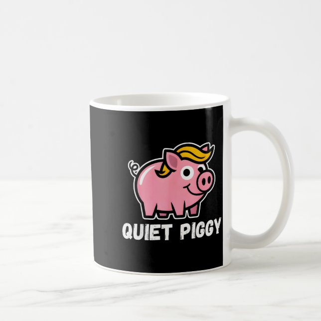 Quiet Ggy Snarky Litical G Joke Design  Kaffeetasse (Rechts)