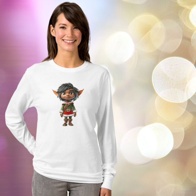 Quiet Girl Christmas Elf Women's T-Shirt (Von Creator hochgeladen)