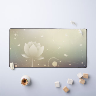 Quiet Grace with Lotus Desk Mat Schreibtischunterlage