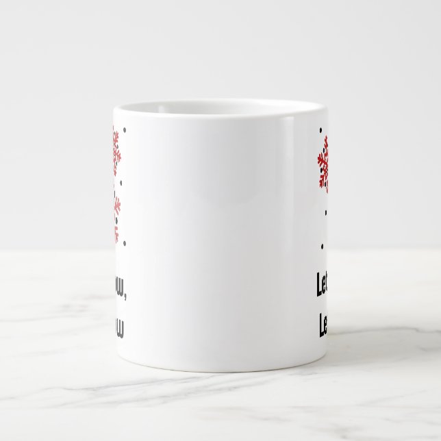 Quiet Holiday Mug – Calm Hot Chocolate Cup Jumbo-Tasse (Vorderseite)