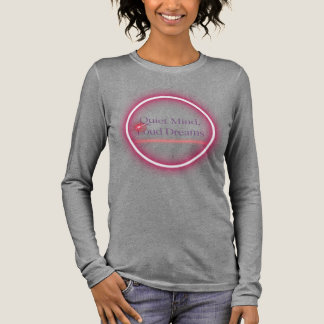 Quiet Mind, Loud Dreams – Minimal Aesthetic Quote Tri-Blend Shirt