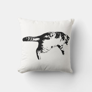 Quiet Tabby Linework Kissen