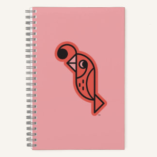 QuietQuit Queuey Spiral Notebook Red Notizbuch