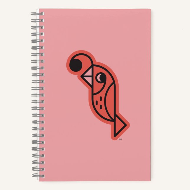 QuietQuit Queuey Spiral Notebook Red Notizbuch (Vorderseite)