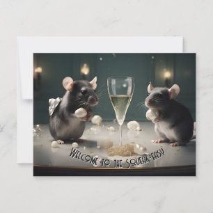 Quietsche leicht postkarte