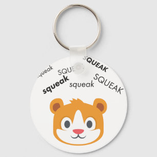 Quietschen-Hamster niedliches Emoji Schlüsselanhänger