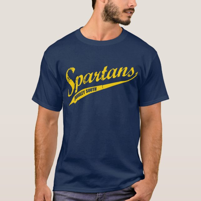 Quigley South Script Spartans t-shirt CURSIVE (Vorderseite)