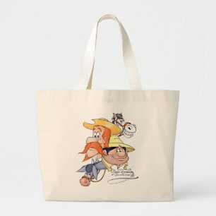 Quijote-Charaktere durch @QUIXOTEdotTV Jumbo Stoffbeutel