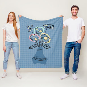 Quillen, Blume in Vase Fleecedecke