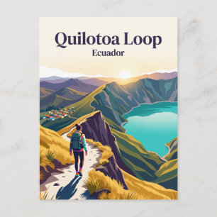 Quilotoa-Schleife Ecuador Postkarte