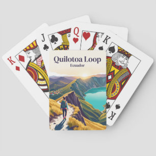 Quilotoa-Schleife Ecuador Spielkarten