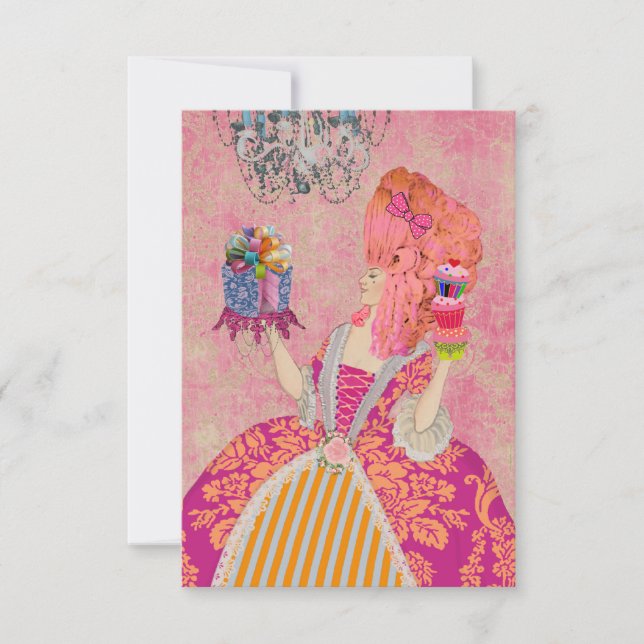 Qu'ils mangent du gâteau ~  Invitations / RSVP (Devant)