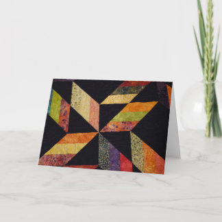 Quilt auf geklappte Karte