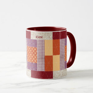 Quilt-Block-Muster "Crayon Box" Tasse