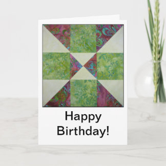 Quilt Block Quotes Geburtstagskarte Karte