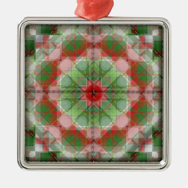 Quilt-Blöcke Reihe #4 Ornament Aus Metall (Vorne)