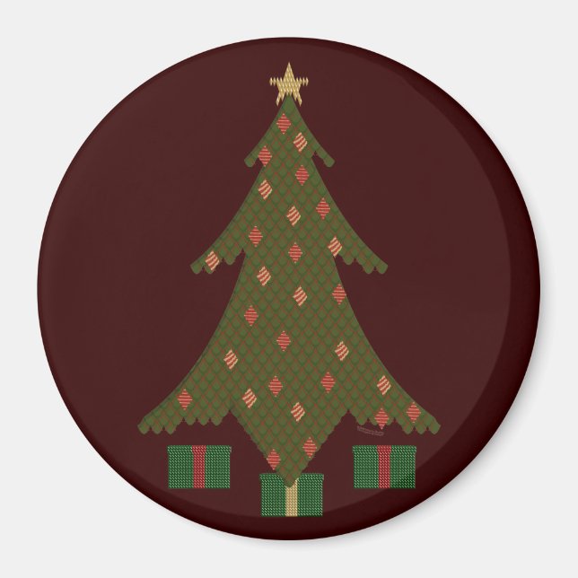 Quilt Christmas Magnet (Vorne)