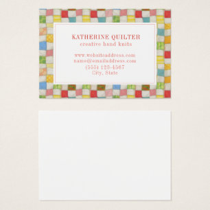 QUILT CRAZY 3,5x2,5 Carte de visite II