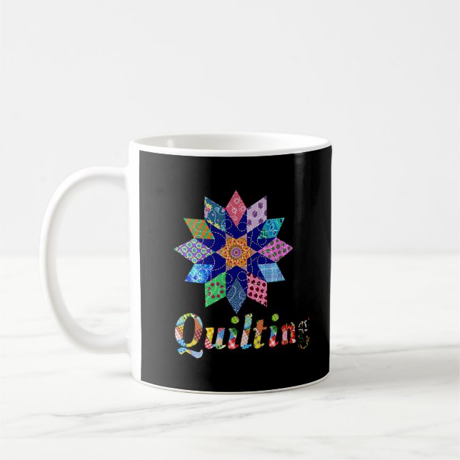 Quilt für die Quiltierung von Kanalisationen Kaffeetasse (Links)
