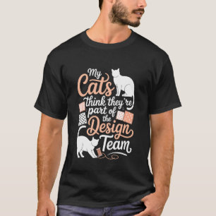 Quilt-Humor für Katzenliebhaber Nähen Lustiges Str T-Shirt