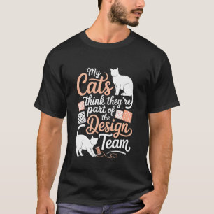 Quilt-Humor für Katzenliebhaber Nähen Lustiges Str T-Shirt