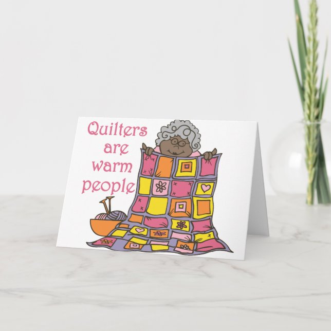 Quilt Lady Karte (Vorderseite)