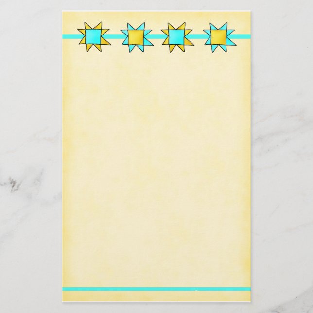 Quilt Lover Dog Stationery individuell anpassbar Briefpapier (Vorderseite)