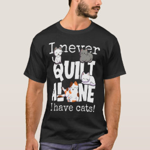 Quilt Makers Quilt Quilt Sticken Cat Mama Spaß SA T-Shirt