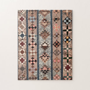 Quilt mit geometrischen Formen