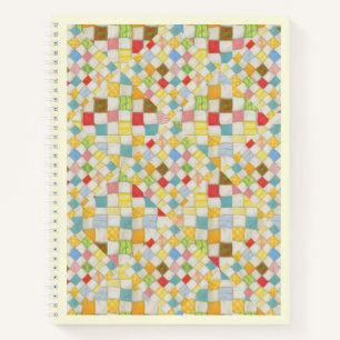 QUILT MOSAIC 8,5x11 Spiralblock / Creme Notizbuch