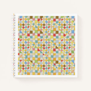QUILT MOSAIC 8.5x8.5 SpiralNotebook Notizbuch
