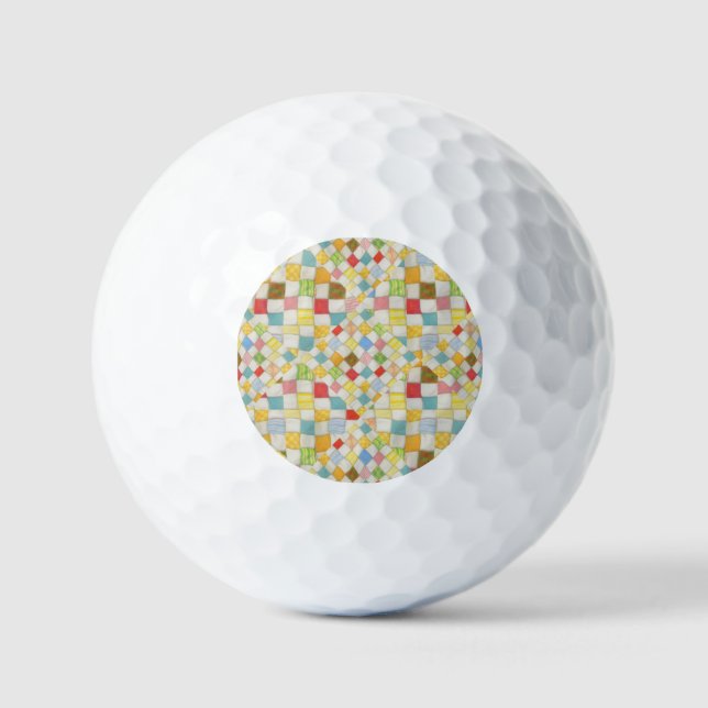 QUILT MOSAIC Golf Balls Golfball (Vorderseite)