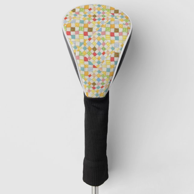 QUILT MOSAIC Golf Driver Cover Golf Headcover (Vorderseite)