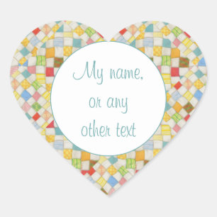 QUILT MOSAIC Herz Matt Sticker