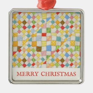 QUILT MOSAIC Premium Carré Ornement + Texte
