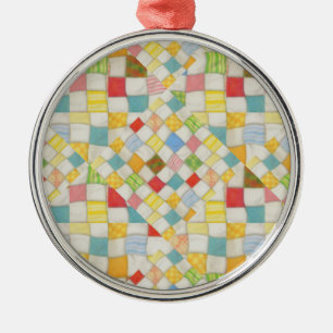 QUILT MOSAIC Premium Runde Ornamente