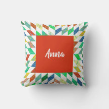 Quilt-Muster Personalisiert-Throw-Pillow