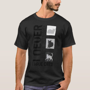 Quilt nie allein habe ich meine Katzen Katze Ani T-Shirt