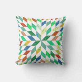 Quilt Pattern Throw Pillow Kissen