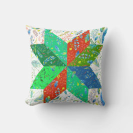 Quilt Pattern Throw Pillow Kissen