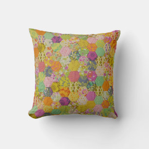 Quilt Pattern Throw Pillow Kissen