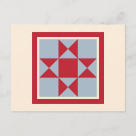 Quilt Postkarten - Der Ohio Star