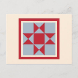 Quilt Postkarten - Der Ohio Star
