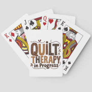 Quilt Therapie in Prozess Nähen Handwerksbegeister Spielkarten