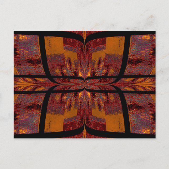 Quilted Butterfly 12 Postkarte (Vorderseite)