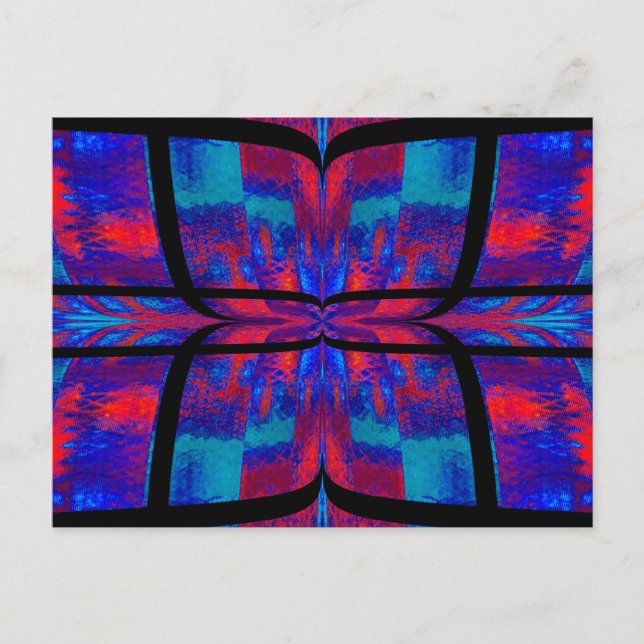 Quilted Butterfly 17 Postkarte (Vorderseite)