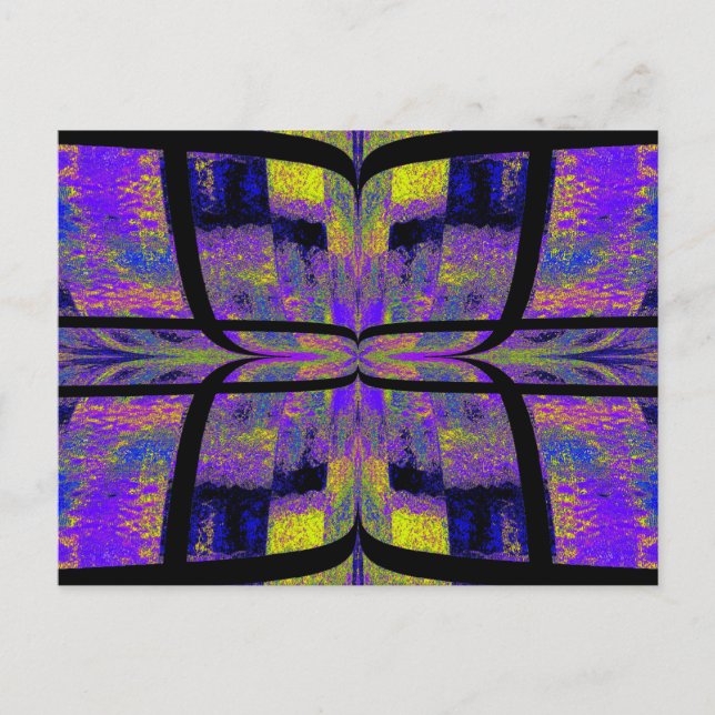 Quilted Butterfly 18 Postkarte (Vorderseite)